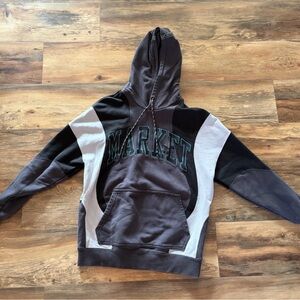 Puma Black and Gray Colorblock Hoodie